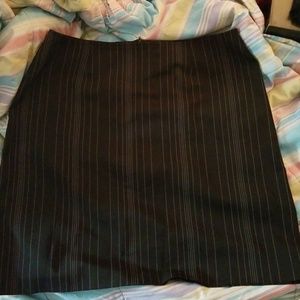 Black Pin Striped Skirt